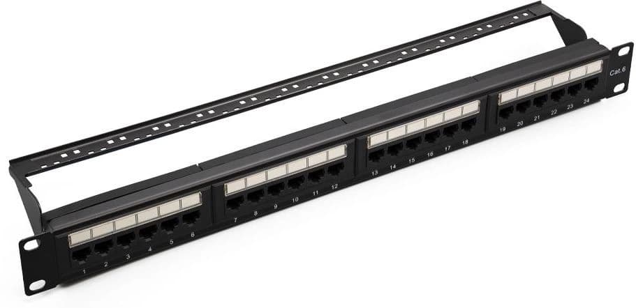 Патч-панель Suprlan 10-0427 19" 1U 24xRJ45 кат.6 UTP - фото 1