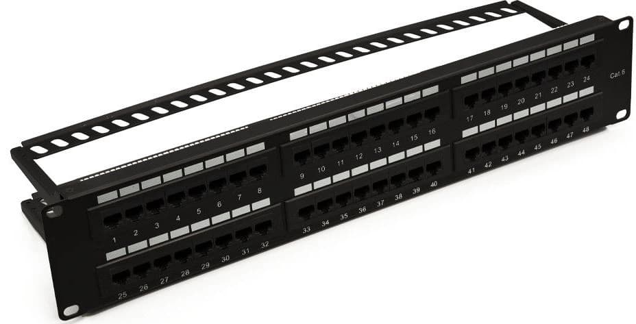 Патч-панель Suprlan 10-0431 19" 2U 48xRJ45 кат.5E UTP - фото 1