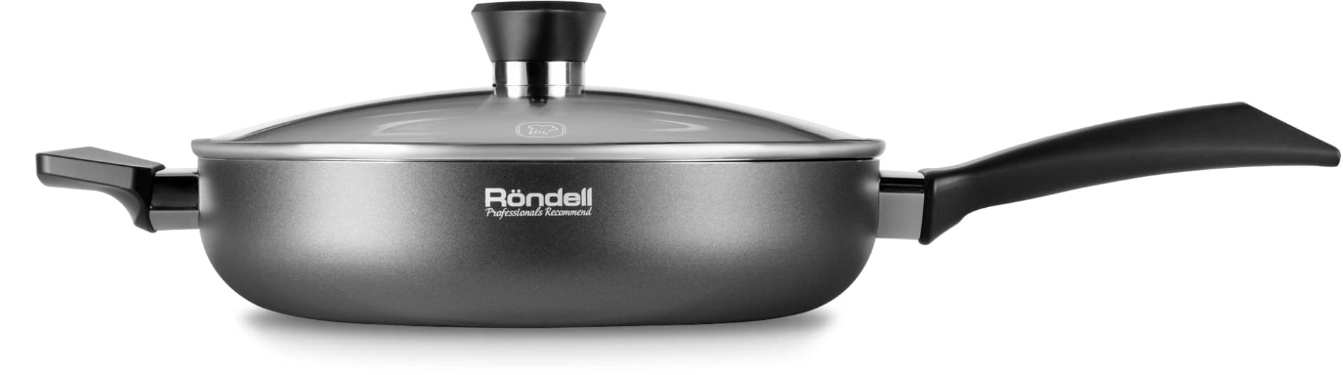 Сотейник Rondell Strike RDA-1399 3.4л. d=28см (с крышкой) серый - фото 5