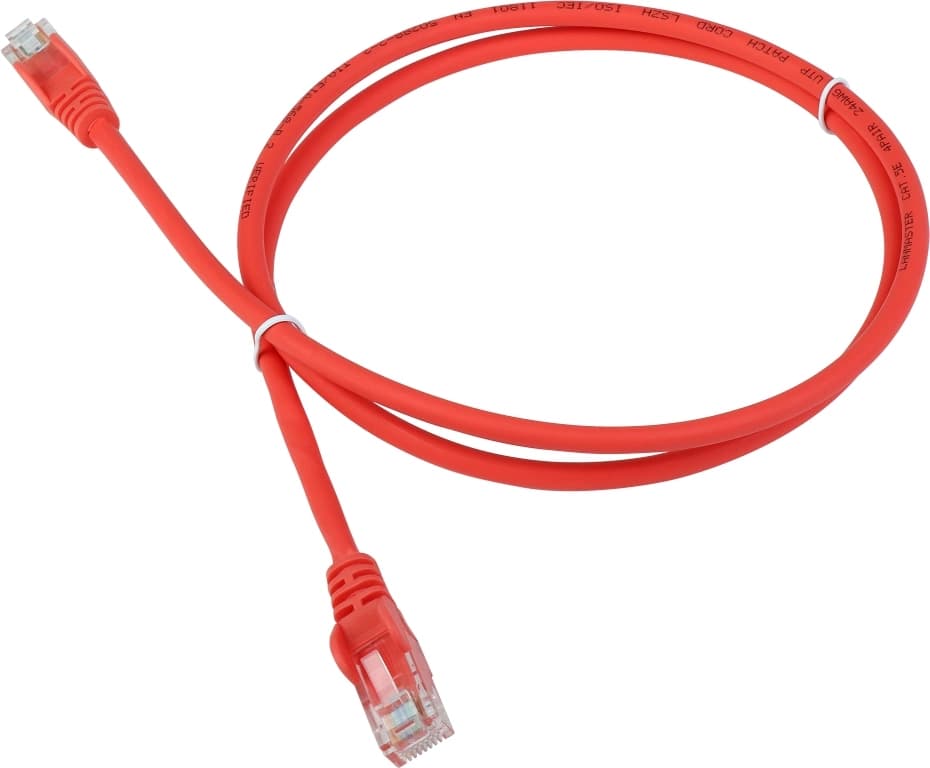 Патч-корд Lanmaster LAN-PC45/U5E-1.5-OR UTP RJ-45 вил.-вилка RJ-45 кат.5E 1.5м оранжевый LSZH - фото 1
