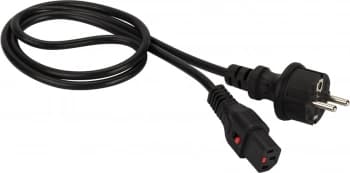 Шнур питания Lanmaster LAN-PP13L/SH-0.5-BK C13-Schuko проводник.:3x0.75мм2 0.5м 220В 10А черный - фото 2