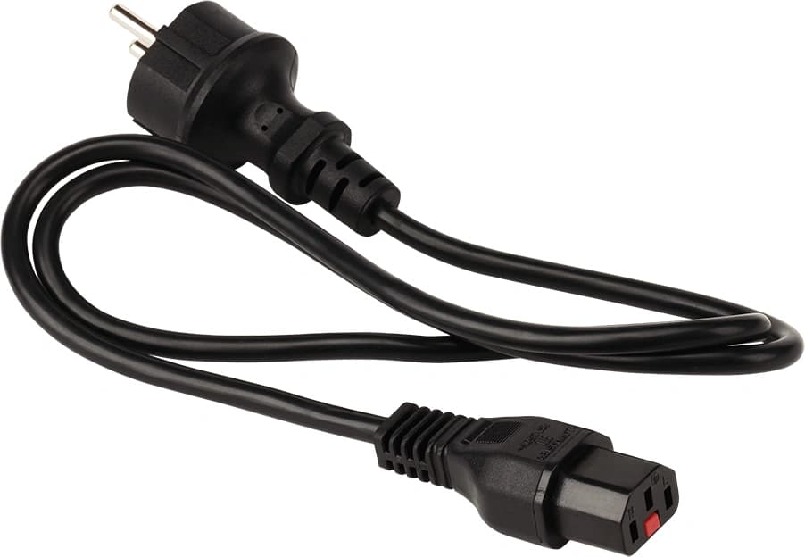 Шнур питания Lanmaster LAN-PP13L/SH-1.5-BK C13-Schuko проводник.:3x0.75мм2 1.5м 220В 10А черный - фото 1