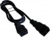 Шнур питания Lanmaster LAN-PP19/20-1.0-BK C19-C20 проводник.:3x1.5мм2 1м 220В 16А черный - фото 3