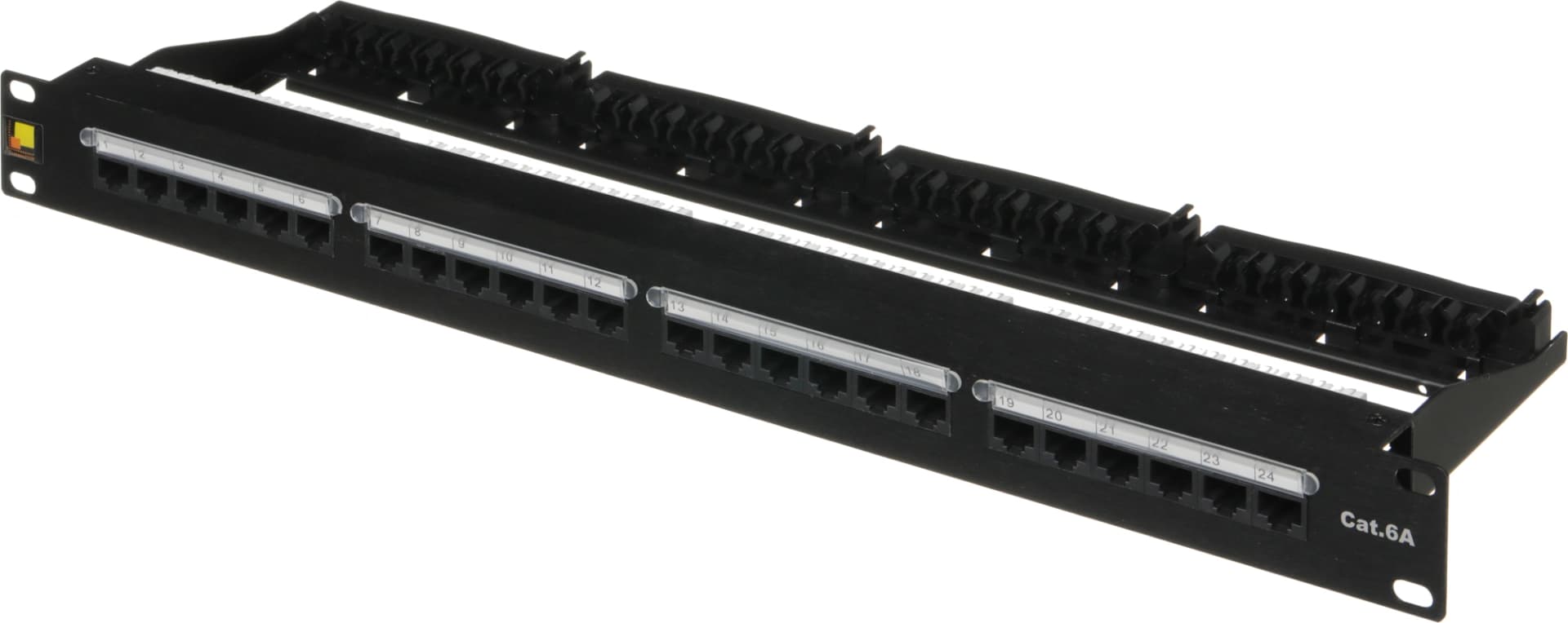 Патч-панель Lanmaster LAN-PPN24U6A 19" 1U 24xRJ45 кат.6A UTP - фото 4