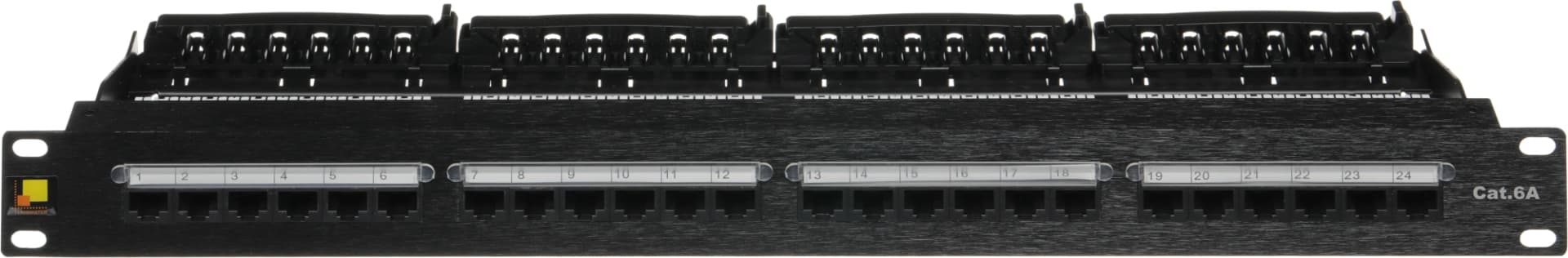 Патч-панель Lanmaster LAN-PPN24U6A 19" 1U 24xRJ45 кат.6A UTP - фото 3