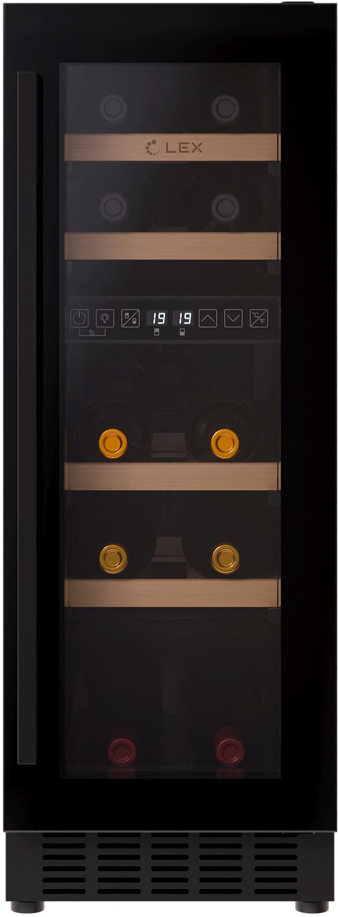 Винный шкаф Lex LWD3017BL dual zone 1-нокамерн. черный - фото 3