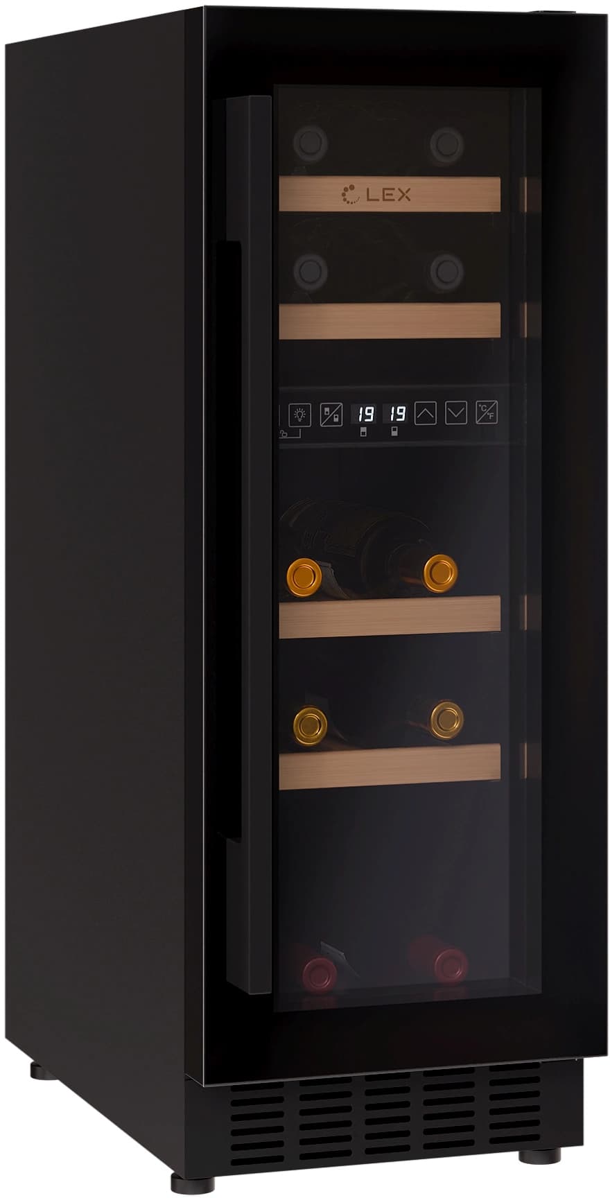 Винный шкаф Lex LWD3017BL dual zone 1-нокамерн. черный - фото 4
