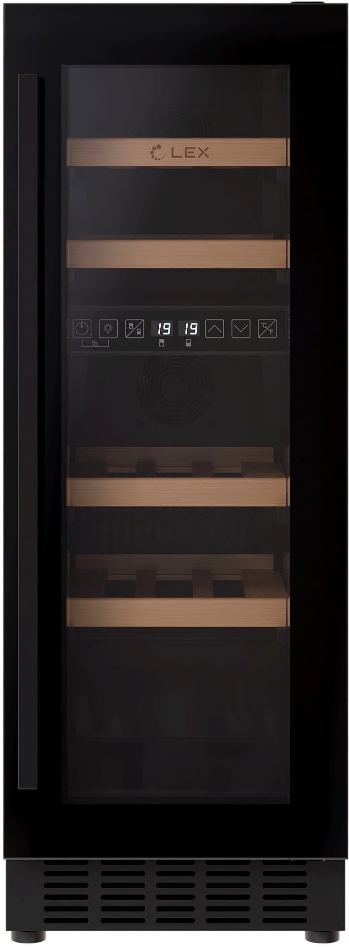 Винный шкаф Lex LWD3017BL dual zone 1-нокамерн. черный - фото 5