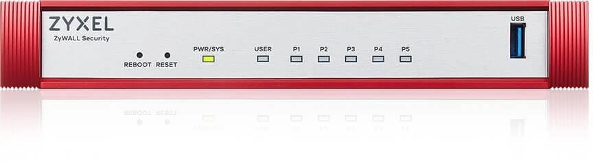 Межсетевой экран Zyxel USG Flex 50H (USGFLEX50H-EUCI02F) 10/100/1000BASE-TX компл.:набор подписок на 1 год AS/AV/CF/IDP красный