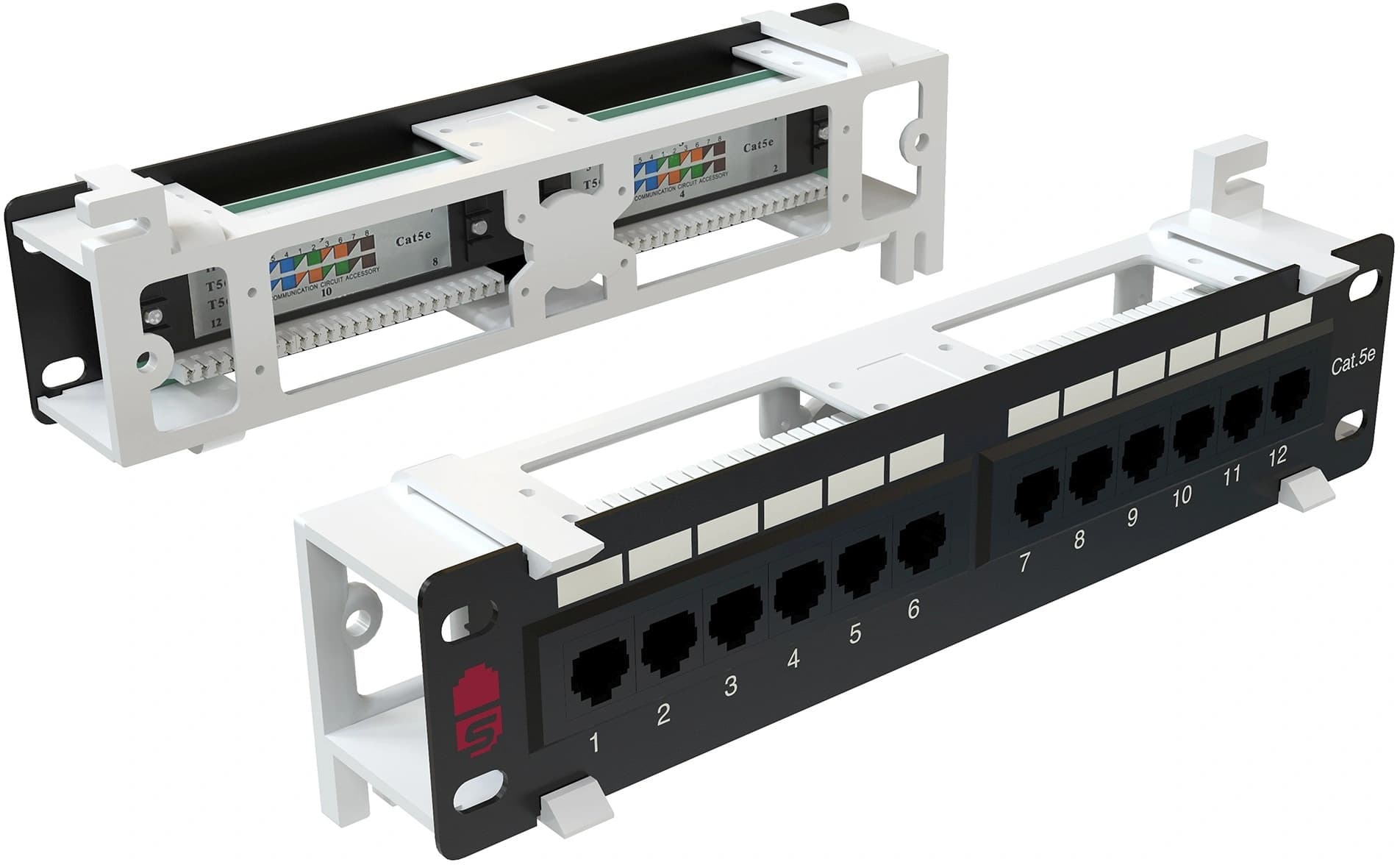 Патч-панель Sysmatrix PP WL01U.S125EU.N 10" 1U 12xRJ45 кат.5E - фото 1