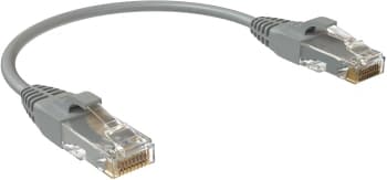 Патч-корд Sysmatrix PC 4545.5EU26.015LSZHGY U/UTP RJ-45 вил.-вилка RJ-45 кат.5E 0.15м серый LSZH - фото 2