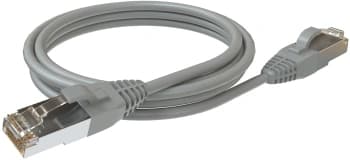 Патч-корд Sysmatrix PC 4545.5ES26.3LSZHGY F/UTP RJ-45 вил.-вилка RJ-45 кат.5E 3м серый LSZH - фото 2