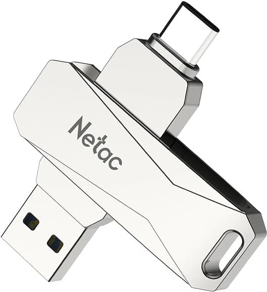 Флеш Диск Netac 64GB U782C NT03U782C-064G-32PN USB3.0 серебристый - фото 2