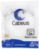Патч-корд Cabeus PC-UTP-RJ45-CAT.5E-0.5M-WH U/UTP RJ-45 вил.-вилка RJ-45 кат.5E 0.5м белый ПВХ - фото 3