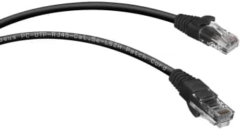 Патч-корд Cabeus PC-UTP-RJ45-CAT.5E-2M-BK-LSZH U/UTP RJ-45 вил.-вилка RJ-45 кат.5E 2м черный LSZH - фото 5