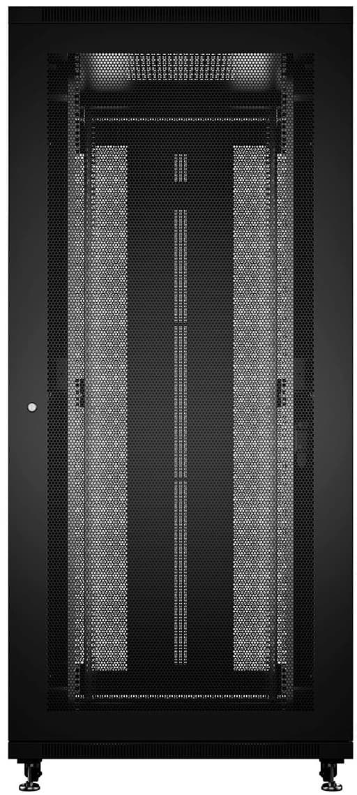 Шкаф серверный Cabeus (ND-05C-47U80/100-BK) напольный 47U 800x1000мм пер.дв.перфор. задн.дв.перфор. 800кг черный 900мм 136кг 220град. 2277мм IP20 сталь - фото 3