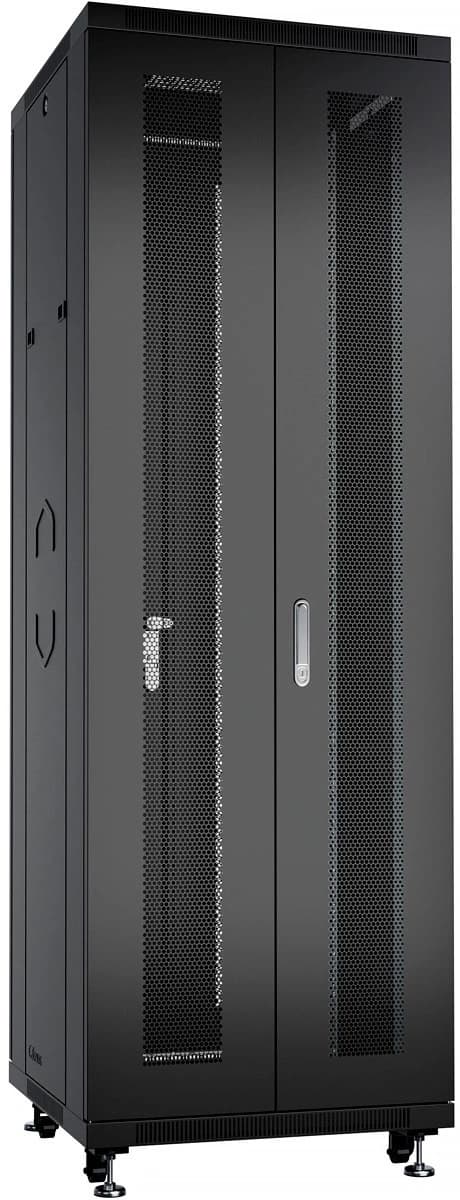 Шкаф серверный Cabeus (ND-05C-42U60/120-BK) напольный 42U 800x1200мм пер.дв.перфор.2ств. задн.дв.перфор.2-хст. 800кг черный 1100мм 114кг 220град. 2055мм IP20 сталь - фото 4