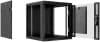 Шкаф коммутационный Cabeus (SH-05F-15U60/60-R-BK) настенный 15U 600x600мм пер.дв.стекл 60кг черный 540мм 30кг 220град. 769мм IP20 сталь - фото 3