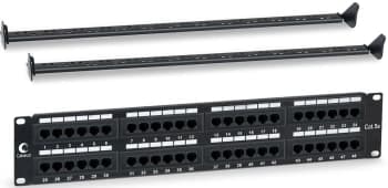 Патч-панель Cabeus PL-48-CAT.5E-DUAL 19" 1U 48xRJ45 кат.5E UTP - фото 5