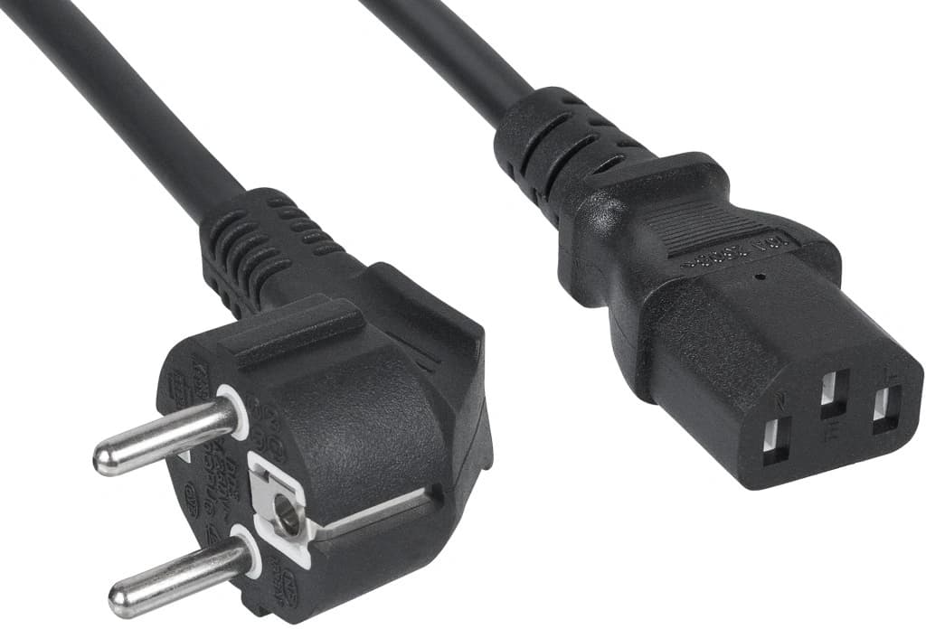 Шнур питания Cabeus PC-186-VDE-3M C13-Schuko проводник.:3x0.75мм2 3м 220/250В 6А черный - фото 4