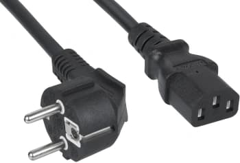 Шнур питания Cabeus PC-186-VDE-3M C13-Schuko проводник.:3x0.75мм2 3м 220/250В 6А черный - фото 5