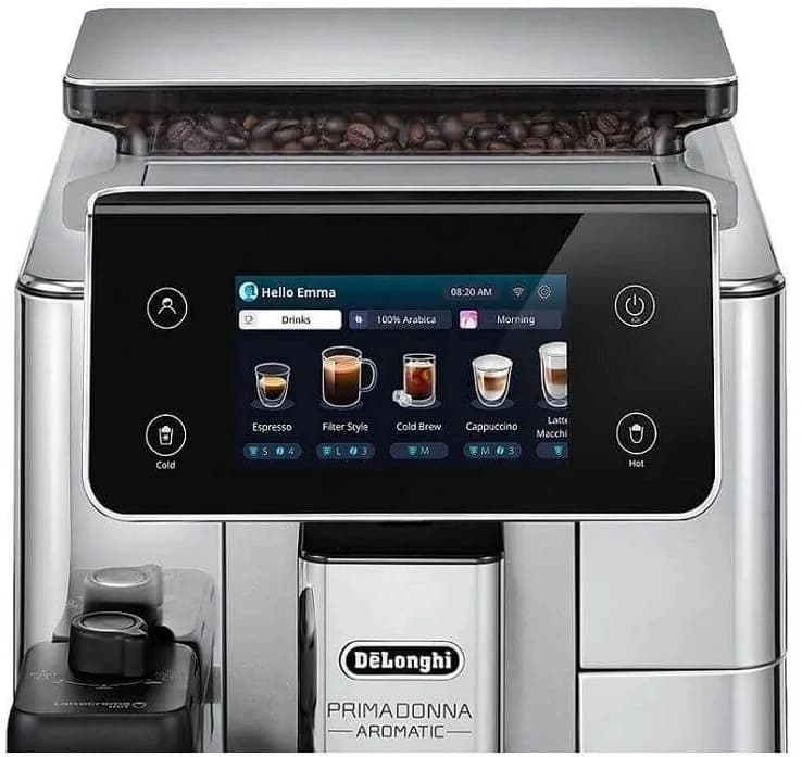 Кофемашина Delonghi ECAM630.55.SSM 1450Вт черный/серебристый - фото 3