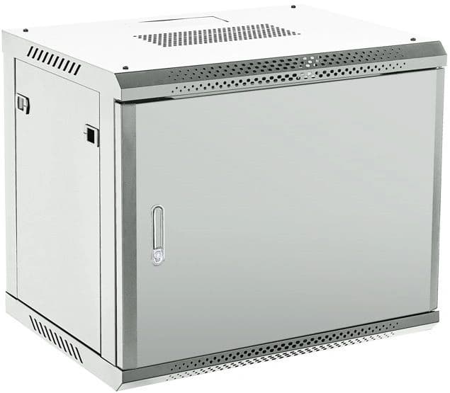 Шкаф коммутационный Rexant (04-0964-121) настенный 9U 450x600мм пер.дв.металл серый 230град. металл - фото 1
