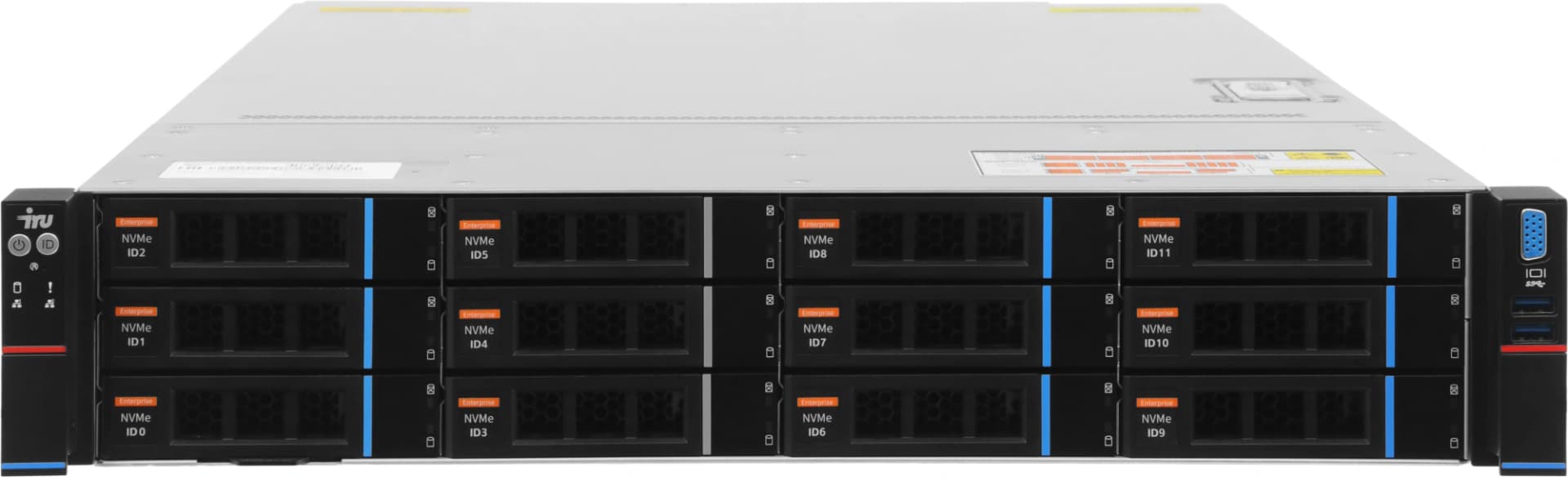 Сервер IRU Rock g2212ig5 2x6526Y 2x64Gb 9460-8i AST2600 2xGigEth 2x1600W w/o OS (2157120) - фото 4