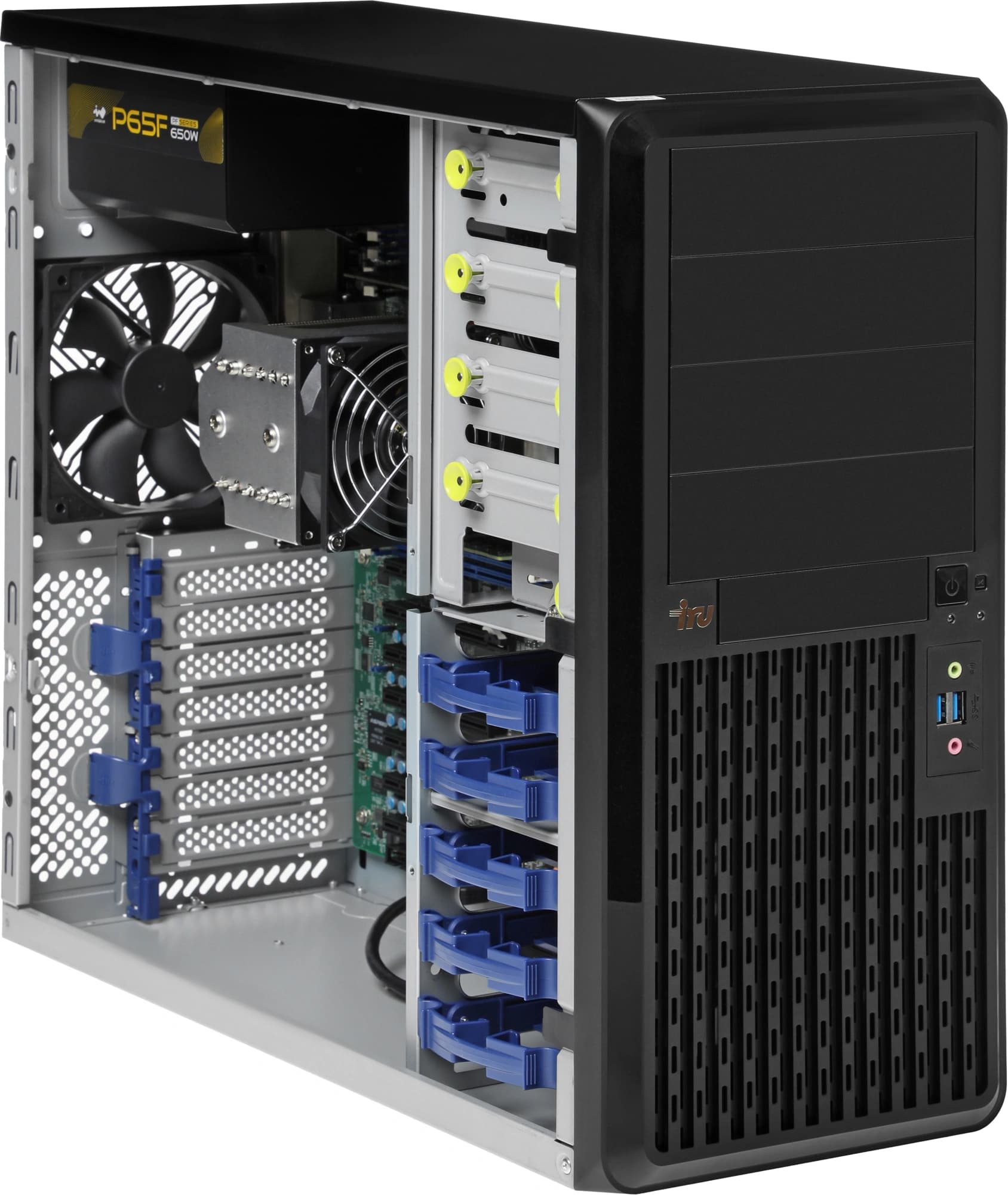 Сервер IRU Rock W9105P 1x6148 2x16Gb 1x1Tb M.2 SSD C621 AST2500 2x1Gb/s 1x700W w/o OS (2157781) - фото 4