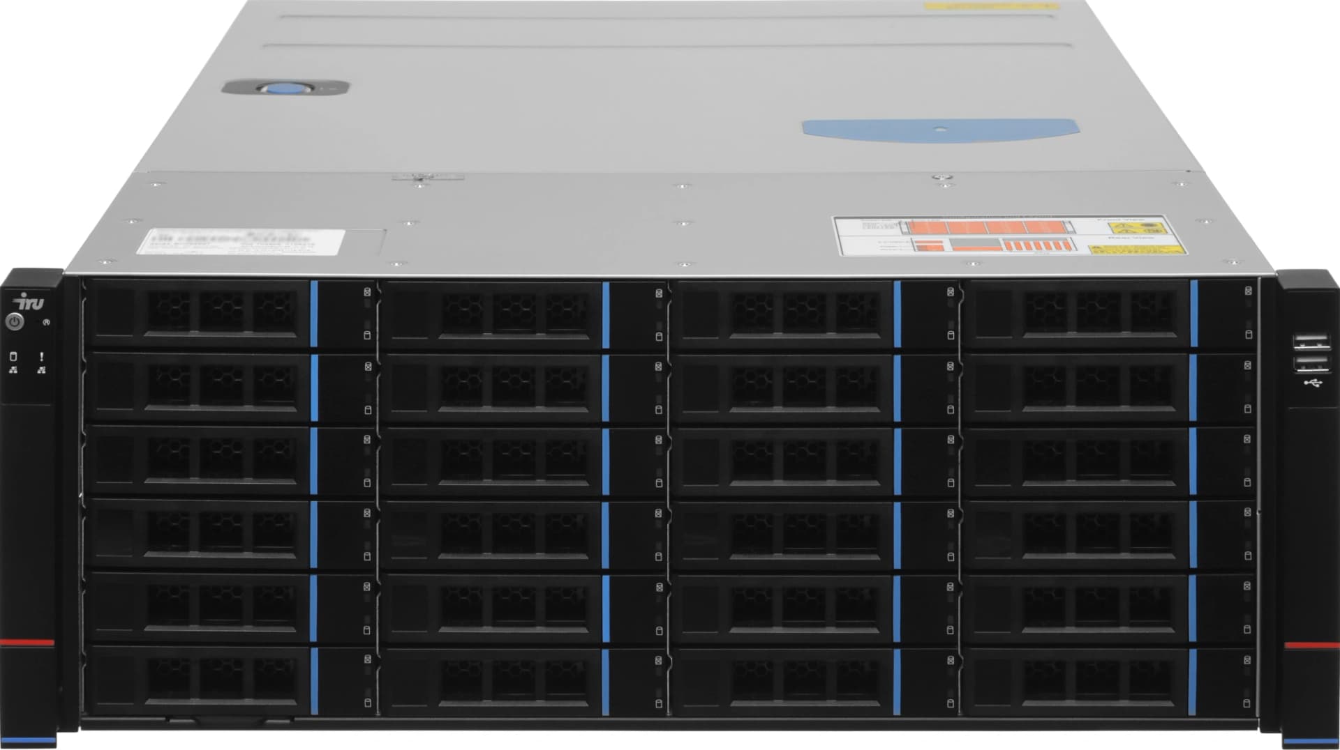 Сервер IRU Rock s4124p 1x6248 2x16Gb 1x500Gb M.2 SSD 9460-8i AST2500 2xGigEth 2x1600W w/o OS (2158976) - фото 4