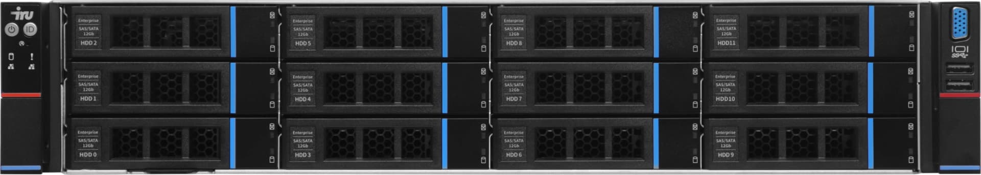 Сервер IRU Rock g2212ig4 2x6448Y 2x64Gb 9460-8i AST2600 2P 10G 2x1600W w/o OS (2160706) - фото 4