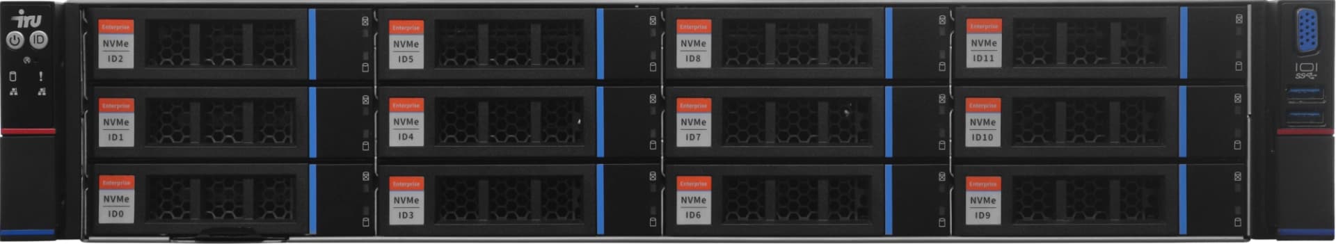 Сервер IRU Rock g2212p 2x8380 4x32Gb 9480-8i AST2500 4P 10G/2P 1G 2x1300W w/o OS (2162505) - фото 5