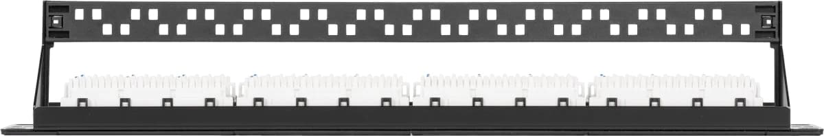 Патч-панель Nikomax NMC-RP24UD2-1U-BK 19" 1U 24xRJ45 кат.5E UTP - фото 2