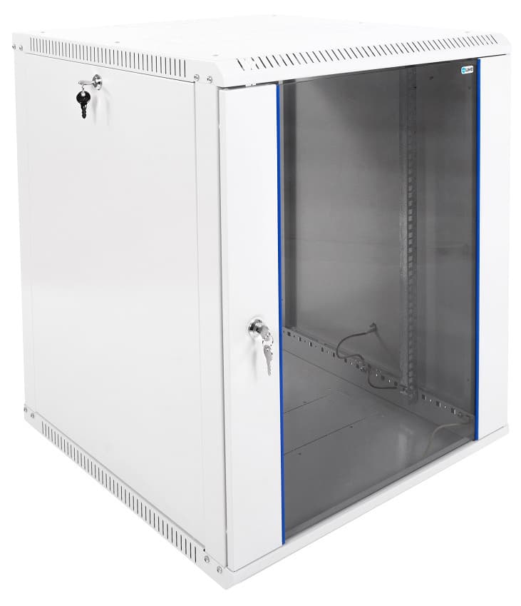 Шкаф коммутационный ЦМО ШРН-ЭКОНОМ (ШРН-Э-15.650) настенный 15U 600x650мм пер.дв.стекл 65кг серый 600мм 26.6кг 180град. 746мм - фото 1
