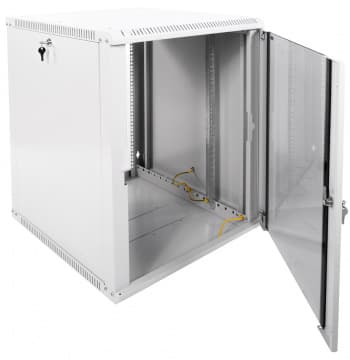 Шкаф коммутационный ЦМО ШРН-ЭКОНОМ (ШРН-Э-15.650) настенный 15U 600x650мм пер.дв.стекл 65кг серый 600мм 26.6кг 180град. 746мм - фото 5