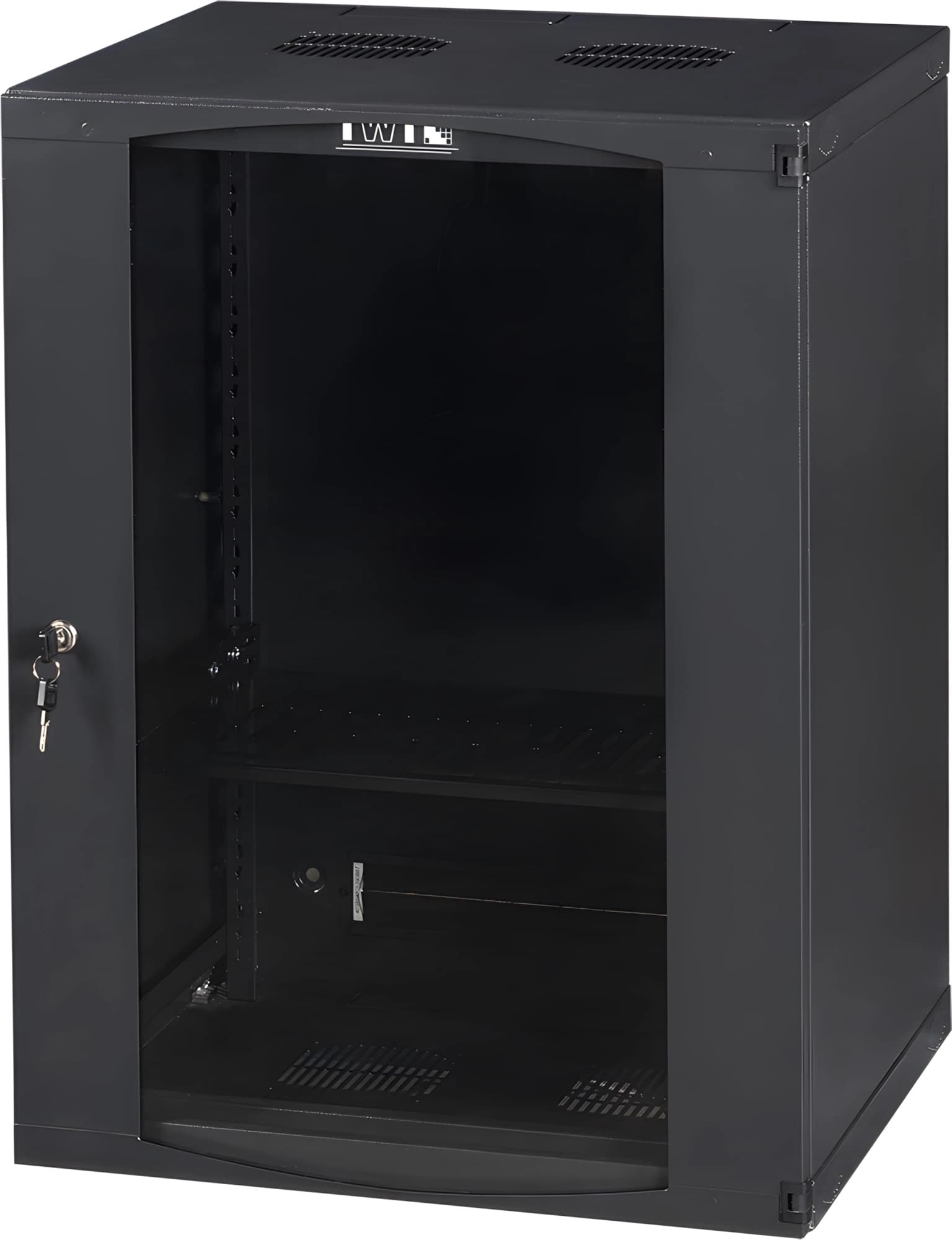 Шкаф коммутационный Lanmaster Next (TWT-CBWNG-9U-6X4-BK) настенный 9U 550x450мм пер.дв.стекл 60кг черный 15.5кг 494мм - фото 3
