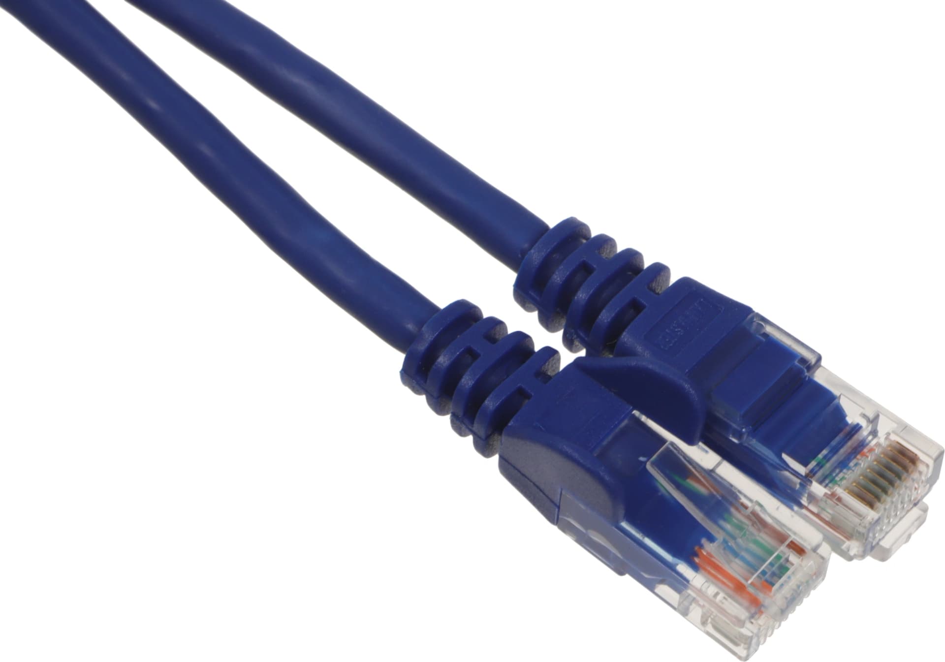 Патч-корд Lanmaster LAN-PC45/U5E-2.0-BL UTP RJ-45 вил.-вилка RJ-45 кат.5E 2м синий LSZH (уп.:1шт) - фото 1