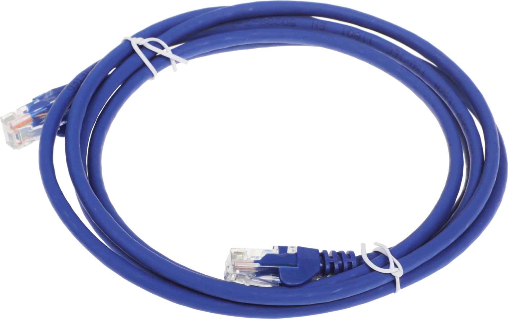 Патч-корд Lanmaster LAN-PC45/U5E-2.0-BL UTP RJ-45 вил.-вилка RJ-45 кат.5E 2м синий LSZH (уп.:1шт) - фото 3