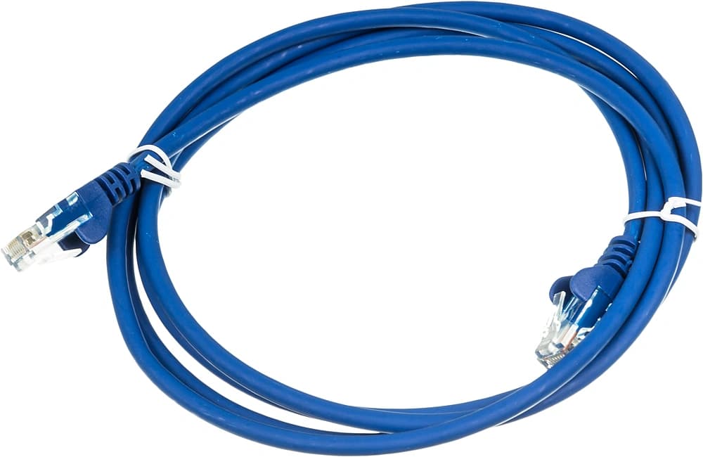 Патч-корд Lanmaster LAN-PC45/U5E-2.0-BL UTP RJ-45 вил.-вилка RJ-45 кат.5E 2м синий LSZH (уп.:1шт) - фото 4