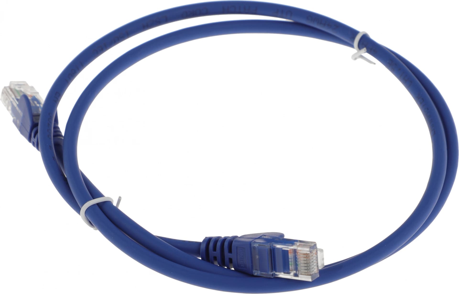 Патч-корд Lanmaster LAN-PC45/U5E-1.0-BL UTP RJ-45 вил.-вилка RJ-45 кат.5E 1м синий LSZH (уп.:1шт) - фото 3