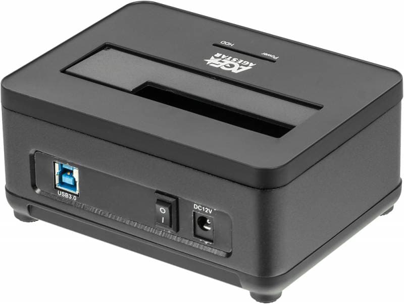 Док-станция для HDD AgeStar 3UBT7 SATA III USB3.0 пластик/алюминий черный 1 - фото 2