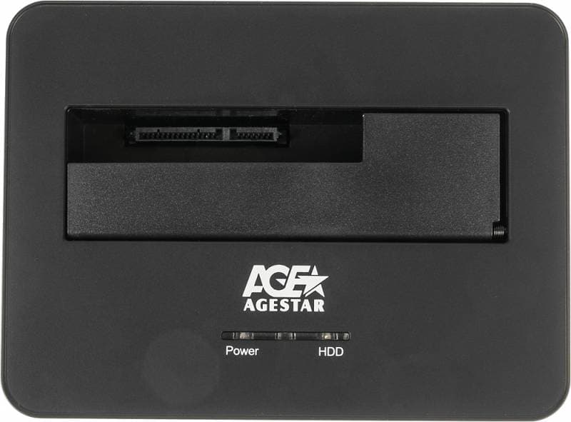 Док-станция для HDD AgeStar 3UBT7 SATA III USB3.0 пластик/алюминий черный 1 - фото 3