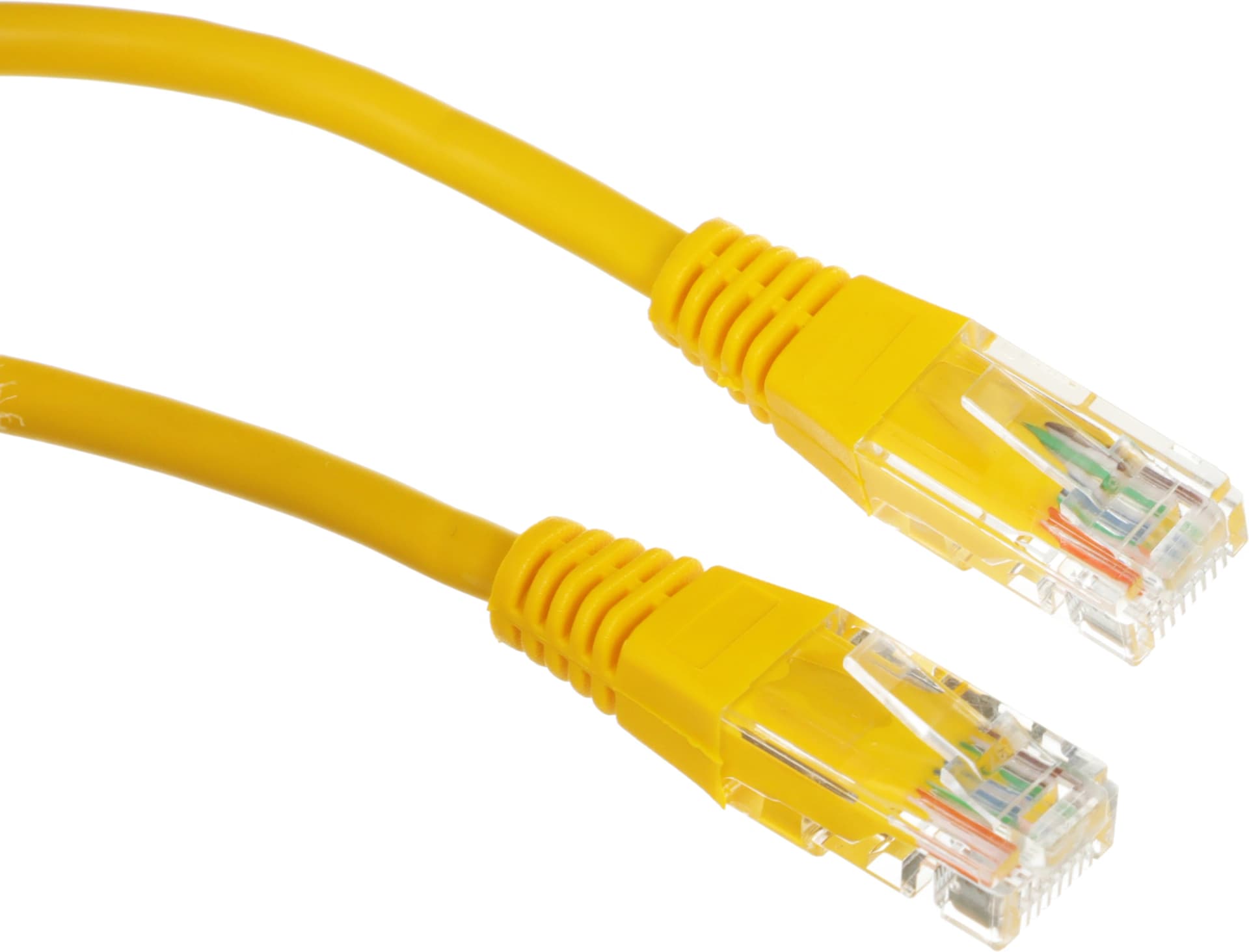 Патч-корд Lanmaster TWT-45-45-0.5-YL UTP RJ-45 вил.-вилка RJ-45 кат.5E 0.5м желтый ПВХ (уп.:1шт) - фото 4