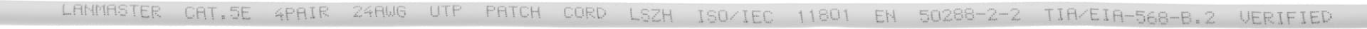 Патч-корд Lanmaster LAN-PC45/U5E-3.0-WH UTP RJ-45 вил.-вилка RJ-45 кат.5E 3м белый LSZH (уп.:1шт) - фото 4