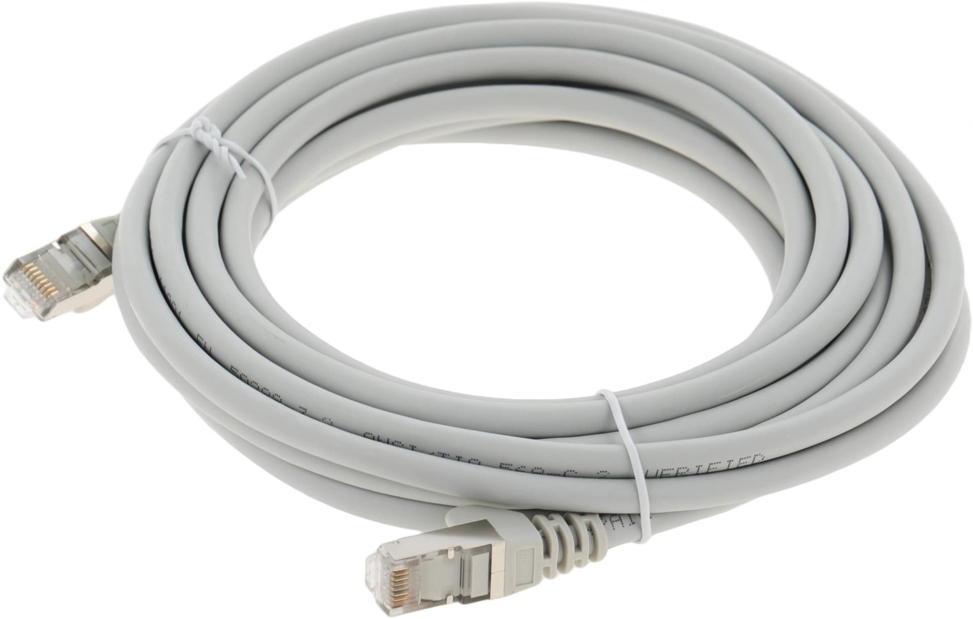 Патч-корд Lanmaster LAN-PC45/S6A-5.0-GY FTP RJ-45 вил.-вилка RJ-45 кат.6A 5м серый LSZH (уп.:1шт) - фото 3