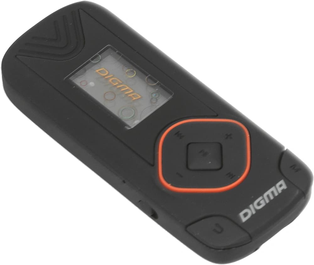 Плеер Flash Digma R3 8Gb черный/0.8"/FM/microSDHC/clip - фото 3