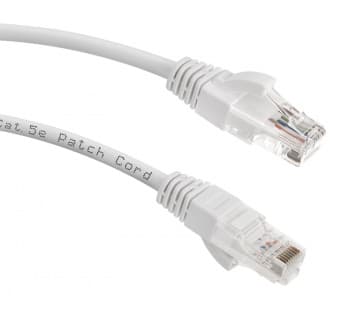 Патч-корд Lanmaster LAN-PC45/U5E-5.0-WH UTP RJ-45 вил.-вилка RJ-45 кат.5E 5м белый LSZH (уп.:1шт) - фото 3