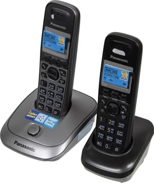 Р/Телефон Dect Panasonic KX-TG2512RU1 серый металлик (труб. в компл.:2шт) АОН - фото 5