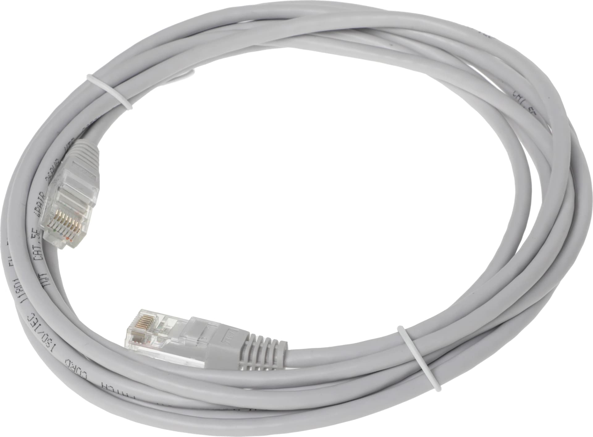 Патч-корд Lanmaster TWT-45-45-3.0-GY UTP RJ-45 вил.-вилка RJ-45 кат.5E 3м серый ПВХ (уп.:1шт) - фото 2