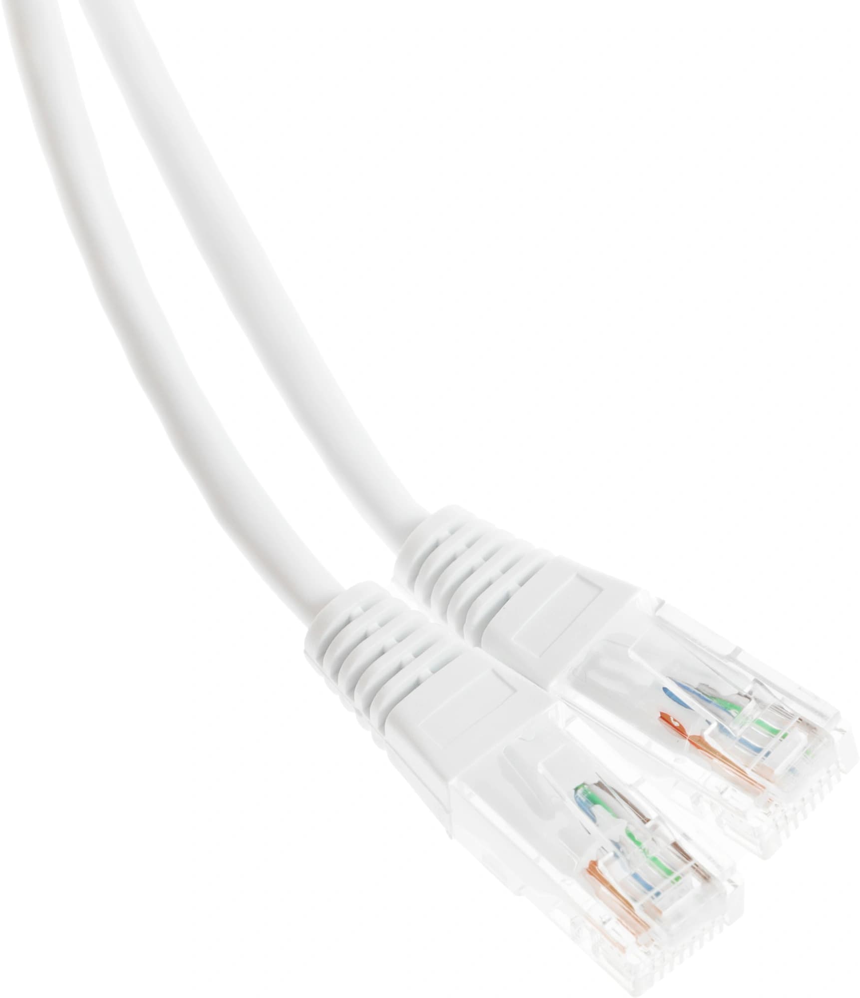 Патч-корд Lanmaster TWT-45-45-3.0-WH UTP RJ-45 вил.-вилка RJ-45 кат.5E 3м белый ПВХ (уп.:1шт) - фото 2